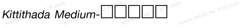 Kittithada Medium字体转换